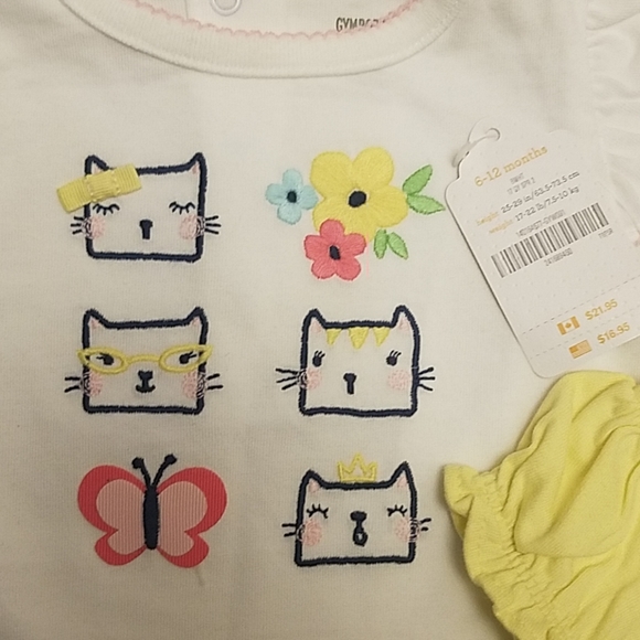 🦄NWT🦄 Gymboree Easter Baby Set in 6-12MO - Picture 7 of 8
